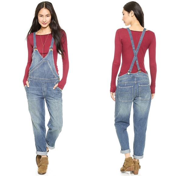 Free People Denim - Free People Surplice Overalls